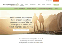 Tablet Screenshot of marriagedynamics.com